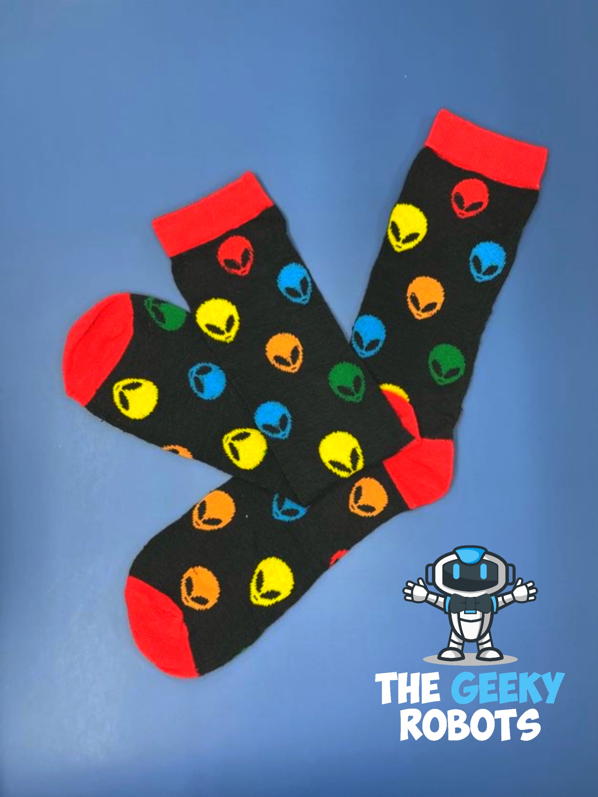 Colorful Alien Socks
