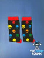 Load image into Gallery viewer, Colorful Alien Socks
