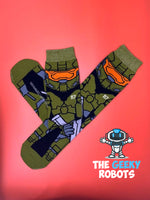 Load image into Gallery viewer, Halo Master Chief Socks
