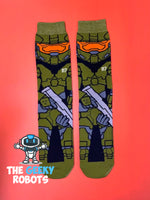 Load image into Gallery viewer, Halo Master Chief Socks
