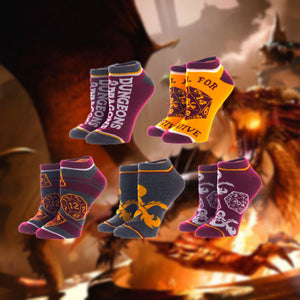 Dungeons and Dragons Ankle Socks